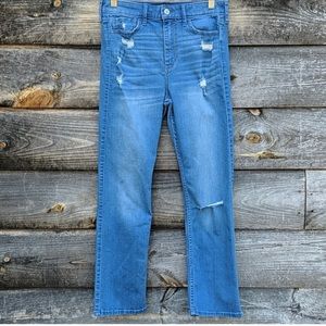 Hollister High Rise Cropped Skinny Stretch Jeans